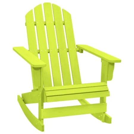 Silla mecedora de jardín Adirondack madera maciza abeto verde de , Sillas de jardín - Ref: Foro24-315886, Precio: 92,47 €, De...