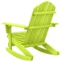 Silla mecedora de jardín Adirondack madera maciza abeto verde de , Sillas de jardín - Ref: Foro24-315886, Precio: 92,47 €, De...