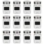 Tarros de almacenaje con pegatina 12 unidades 300 ml de , Botes de galletas - Ref: Foro24-50855, Precio: 34,74 €, Descuento: %