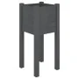 Jardineras 2 unidades madera maciza de pino gris 31x31x70 cm de , Maceteros y jardineras - Ref: Foro24-810784, Precio: 38,28 ...