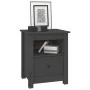 Mesita de noche madera maciza de pino gris 40x35x49 cm de , Mesitas de noche - Ref: Foro24-813713, Precio: 53,32 €, Descuento: %
