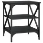 Mesa auxiliar madera contrachapada negro 40x42x50 cm by , Side tables - Ref: Foro24-825772, Price: 42,50 €, Discount: %
