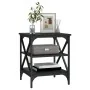 Mesa auxiliar madera contrachapada negro 40x42x50 cm by , Side tables - Ref: Foro24-825772, Price: 42,50 €, Discount: %