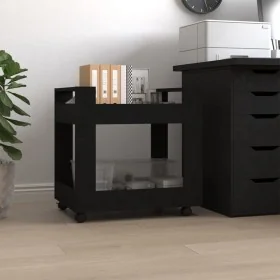 Carrito de escritorio madera contrachapada negro 60x45x60 cm by , Cars and islands - Ref: Foro24-816601, Price: 43,45 €, Disc...