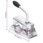 Abrazadera para rueda jockey acero galvanizado 13,5x6,5x14 cm de , Tráilers para mercancías y transporte - Ref: Foro24-152244...