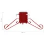 Soporte para árbol de Navidad rojo 58x58x21 cm de , Soportes para árboles de Navidad - Ref: Foro24-331318, Precio: 21,47 €, D...