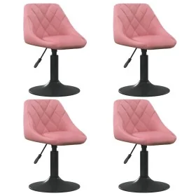 Sillas de comedor giratorias 4 unidades de terciopelo rosa de , Sillas de comedor - Ref: Foro24-3088796, Precio: 228,47 €, De...