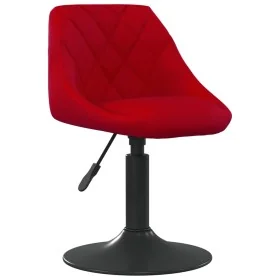 Silla de comedor terciopelo rojo tinto de , Sillas de comedor - Ref: Foro24-3088819, Precio: 75,63 €, Descuento: %