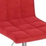 Sillas de comedor giratorias 4 uds terciopelo rojo vino tinto de , Sillas de comedor - Ref: Foro24-3089295, Precio: 210,27 €,...