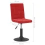 Sillas de comedor giratorias 4 uds terciopelo rojo vino tinto de , Sillas de comedor - Ref: Foro24-3089295, Precio: 210,27 €,...