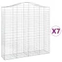 Cestas de gaviones 7 uds forma de arco hierro 200x50x200/220 cm de , Maceteros y jardineras - Ref: Foro24-3145750, Precio: 98...