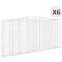 Cestas de gaviones 6 uds forma de arco hierro 400x30x180/200 cm by , Pots and planters - Ref: Foro24-3145882, Price: 1,00 €, ...