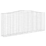 Cestas de gaviones 8 uds forma de arco hierro 400x50x160/180 cm de , Maceteros y jardineras - Ref: Foro24-3146001, Precio: 1,...