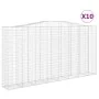 Cestas de gaviones 10 uds forma de arco hierro 400x50x200/220cm de , Maceteros y jardineras - Ref: Foro24-3146029, Precio: 2,...