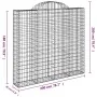 Cestas de gaviones 7 uds forma de arco hierro 200x30x180/200 cm by , Pots and planters - Ref: Foro24-3146199, Price: 824,07 €...