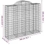 Cestas gaviones 40 uds forma de arco hierro 200x50x160/180 cm de , Maceteros y jardineras - Ref: Foro24-3146401, Precio: 4,00...