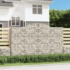 Cestas de gaviones 8 uds forma de arco hierro 300x30x180/200 cm de , Maceteros y jardineras - Ref: Foro24-3146599, Precio: 1,...