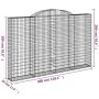 Cestas de gaviones 8 uds forma de arco hierro 300x30x180/200 cm von , Töpfe und Pflanzgefäße - Ref: Foro24-3146599, Preis: 1,...