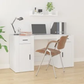 Escritorio con armario madera contrachapada blanco von , Schreibtische - Ref: Foro24-3185431, Preis: 147,00 €, Rabatt: %