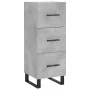 Aparador de madera contrachapada gris hormigón 34,5x34x180 cm by , Sideboards - Ref: Foro24-3198877, Price: 118,63 €, Discoun...