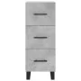 Aparador de madera contrachapada gris hormigón 34,5x34x180 cm by , Sideboards - Ref: Foro24-3198877, Price: 118,63 €, Discoun...