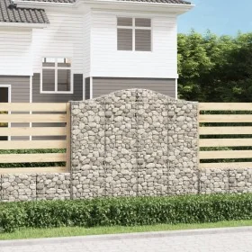 Cestas de gaviones 14 uds forma de arco hierro 200x30x180/200cm de , Maceteros y jardineras - Ref: Foro24-3145526, Precio: 1,...