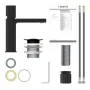 SCHÜTTE Grifo monomando de lavabo NEW YORK negro mate by , Faucets - Ref: Foro24-446549, Price: 118,85 €, Discount: %