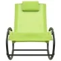 Tumbona con almohada acero y textilene verde de , Tumbonas - Ref: Foro24-317586, Precio: 74,43 €, Descuento: %