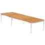 Tumbona con cojín madera maciza de acacia y acero inoxidable von , Liegen - Ref: Foro24-3061462, Preis: 240,67 €, Rabatt: %