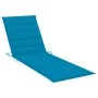 Tumbona con cojín madera maciza de acacia y acero inoxidable von , Liegen - Ref: Foro24-3061462, Preis: 240,67 €, Rabatt: %