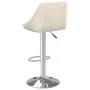 Taburete de cocina de terciopelo crema de , Taburetes de cocina - Ref: Foro24-335293, Precio: 90,59 €, Descuento: %
