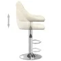 Taburete de cocina de terciopelo crema de , Taburetes de cocina - Ref: Foro24-335293, Precio: 90,59 €, Descuento: %