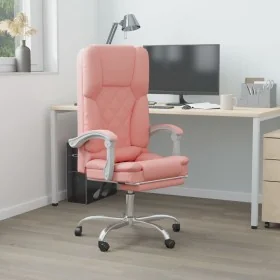 Silla de oficina reclinable masaje cuero sintético rosa de , Sillas de oficina - Ref: Foro24-349691, Precio: 123,08 €, Descue...