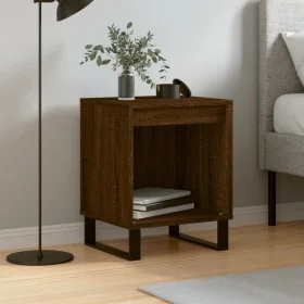 Mesita de noche madera de ingeniería marrón roble 40x35x50 cm de , Mesitas de noche - Ref: Foro24-830746, Precio: 39,53 €, De...