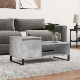 Mesa de centro madera contrachapada gris hormigón 100x50x45 cm by , Coffee table - Ref: Foro24-830840, Price: 68,99 €, Discou...