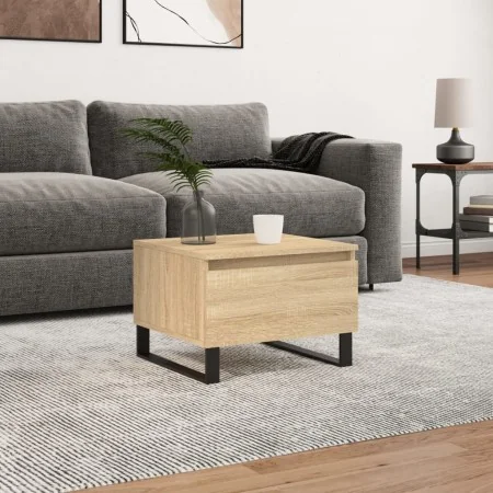 Mesa de centro madera de ingeniería roble Sonoma 50x46x35 cm de , Mesas de centro - Ref: Foro24-830882, Precio: 47,86 €, Desc...