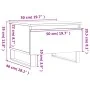 Mesa de centro madera de ingeniería roble Sonoma 50x46x35 cm de , Mesas de centro - Ref: Foro24-830882, Precio: 47,86 €, Desc...