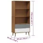 Librería MOLDE madera maciza de pino marrón 85x35x170,5 cm de , Librerías y estanterías - Ref: Foro24-350540, Precio: 113,05 ...