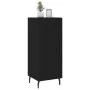 Aparador de madera contrachapada negro 34,5x34x90 cm de , Aparadores - Ref: Foro24-830461, Precio: 69,43 €, Descuento: %