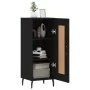 Aparador de madera contrachapada negro 34,5x34x90 cm de , Aparadores - Ref: Foro24-830461, Precio: 69,43 €, Descuento: %