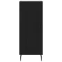 Aparador de madera contrachapada negro 34,5x34x90 cm de , Aparadores - Ref: Foro24-830461, Precio: 69,43 €, Descuento: %