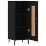 Aparador de madera contrachapada negro 34,5x34x90 cm de , Aparadores - Ref: Foro24-830461, Precio: 69,43 €, Descuento: %
