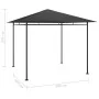 Cenador gris antracita 3x3x2,7 m 180 g/m² de , Carpas y cenadores - Ref: Foro24-313920, Precio: 182,30 €, Descuento: %