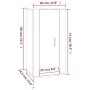 Mueble para TV de pared gris hormigón 40x34,5x80 cm de , Muebles TV - Ref: Foro24-816676, Precio: 54,46 €, Descuento: %