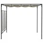 Cenador con techo retráctil gris taupe 3x4x2,3 m 180 g/m² de , Carpas y cenadores - Ref: Foro24-313624, Precio: 302,46 €, Des...