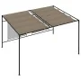 Cenador con techo retráctil gris taupe 3x4x2,3 m 180 g/m² de , Carpas y cenadores - Ref: Foro24-313624, Precio: 302,46 €, Des...