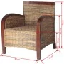 Sillón de ratán tejido a mano de , Sillones - Ref: Foro24-242025, Precio: 224,26 €, Descuento: %