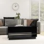 Mesa de centro madera contrachapada negro 102,5x55x44 cm de , Mesas de centro - Ref: Foro24-809504, Precio: 96,20 €, Descuent...