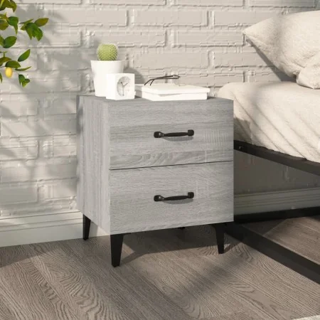 Mesita de noche gris sonoma 40x35x47,5 cm de , Mesitas de noche - Ref: Foro24-817293, Precio: 50,60 €, Descuento: %