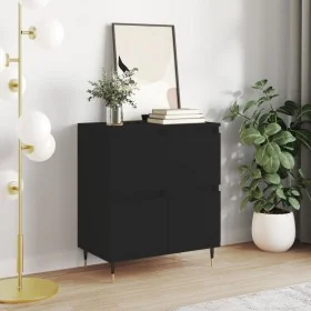 Aparador de madera contrachapada negro 60x35x70 cm by , Sideboards - Ref: Foro24-831205, Price: 76,31 €, Discount: %